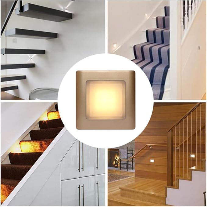 LED Step Lamp Stair Light AC85-265V Wall Light Corridor Aisle Lighting Indoor Wall Lighting CoolWhite Silver