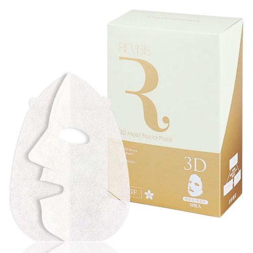 REVISIS Moist Facial Pack (10sheets) collagen, hyaluronic acid, placenta extract and cherry blossom extract, Made in Japan