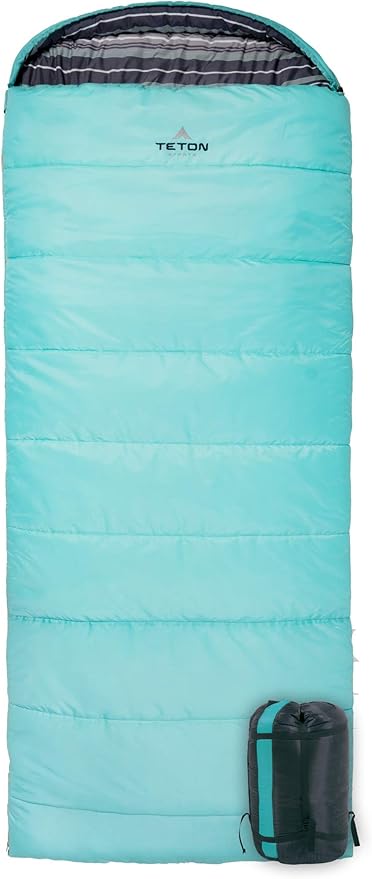 Teton Celsius Regular, -25F, 20F, 0F Degree Sleeping Bags, All Weather Bag for Adults and Kids, Camping Made Easy and Warm, Travel Sack Included
