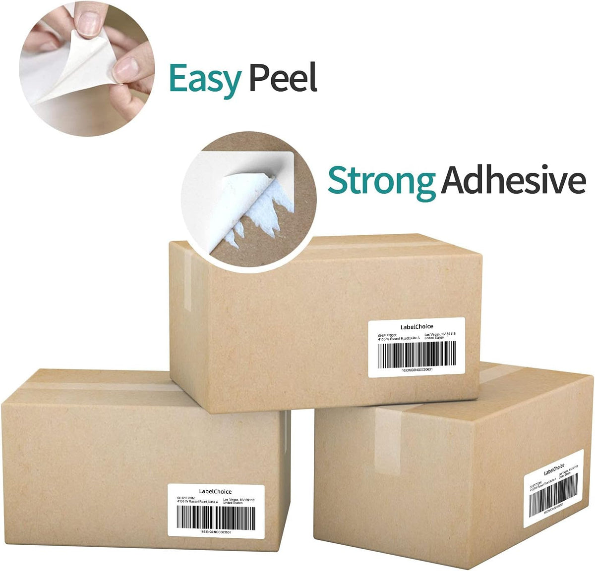 4200 Pcs 2.25" x 4" 3-Proof Direct Thermal Shipping Labels Compatible with Zebra LP2824 Plus ZD410 ZD411 ZD420 ZD421 ZP450 ZP505, 12-Roll Waterproof Mailing Address Labels for Rollo MUNBYN