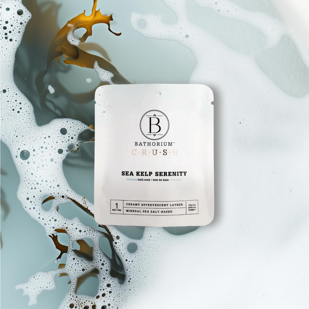 Bathorium Crush 8-Pack Signature Discovery Set, Luxury Bath Soaks, Dead Sea Salt, Epsom Salt, pH Balanced for Women, Gift Set, Each Soak is 4 oz