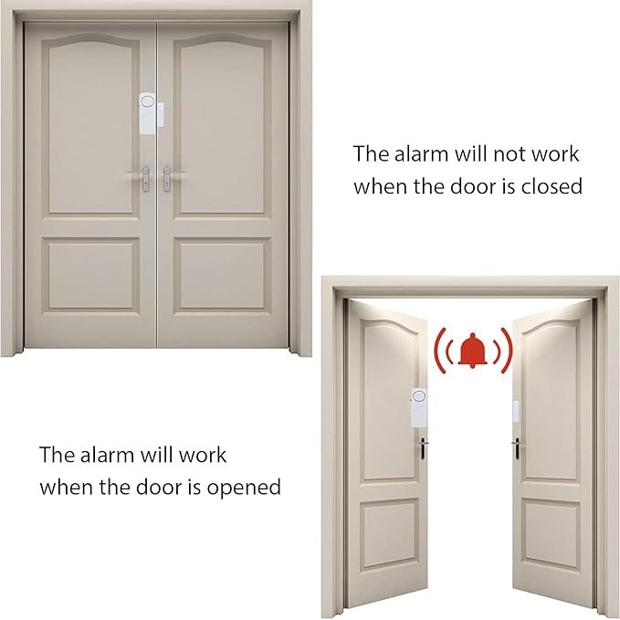 Door Window Alarm, 90DB Door Alarms for Kids Safety, Door Window Burglar Alarm-Window Pool Alarms for Home