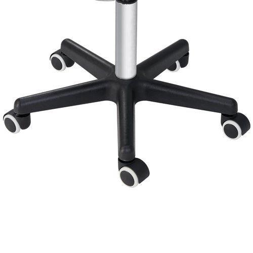 Master Massage Glider Ergonomic Round Swivel Adjustable Rolling Hydraulic Stool in Royal Blue Barber Dental Chair for Therapist, Clinic, Tattoo, Spas, Beauty, Lash, Salons, Home, Studio, Office