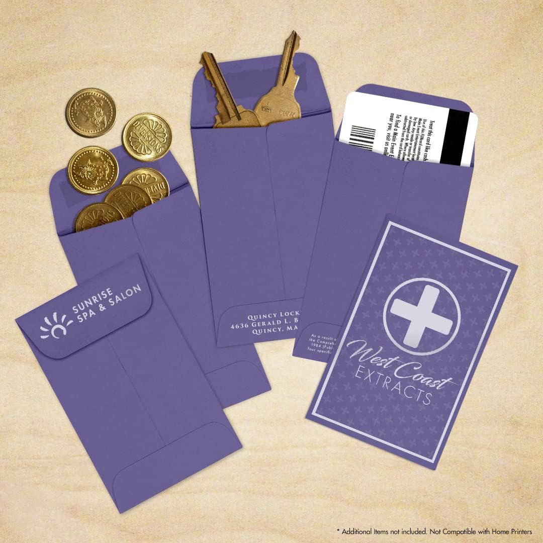 LUXPaper #1 Coin Envelopes | 2 1/4" x 3 1/2" | Wisteria Purple | 80lb. Text | 250 Qty