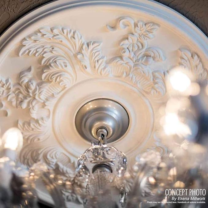 Ekena Millwork Bradford Ceiling Medallion, Cloud Burst