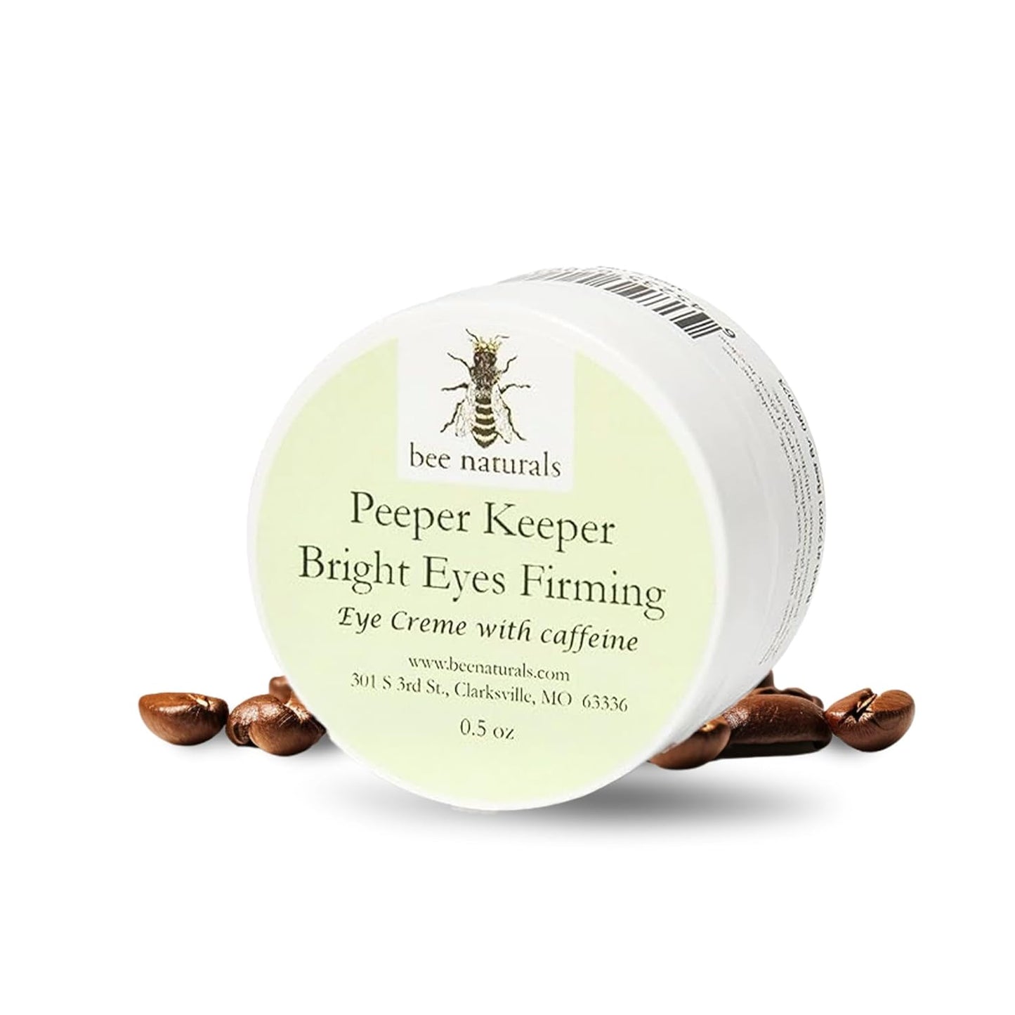 Bee Naturals Peeper Keeper Bright Eyes Firming CrÃ¨me - Caffeine Enriched for Puffy Eye Reduction - Gentle Daily Use After Cleansing - Caution for Caffeine Sensitivity