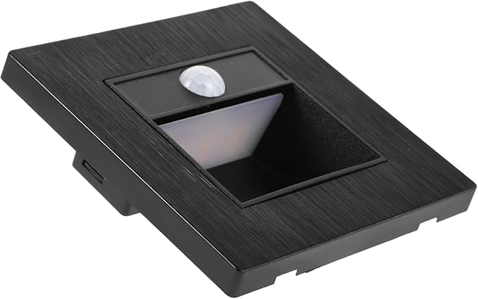 OUNONA Motion Sensor Led Recessed Step Light Durable Indoor Outdoor Lighting for Stairs Hallways Aisles and Decks Automatic Activation for Enhanced Safety and Convenience