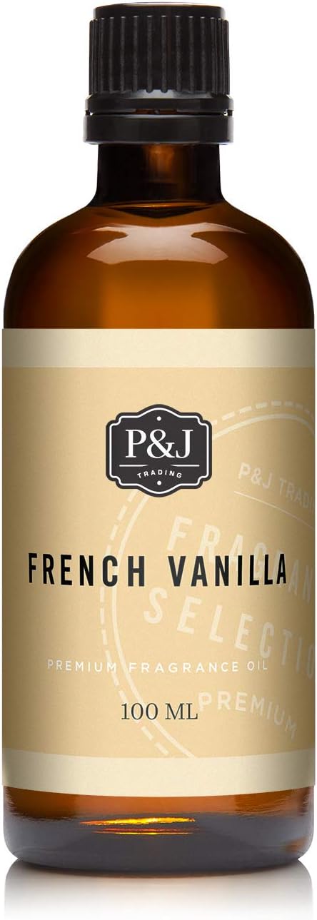 P&J Trading Fragrance Oil | French Vanilla Oil 100ml - Candle Scents for Candle Making, Freshie Scents, Soap Making Supplies, Diffuser Oil Scents