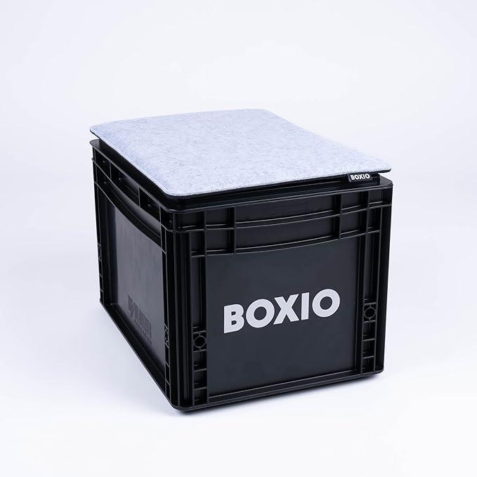 BOXIO - Sit: Pack of 2 - Seat Cushion Felt Toilet Wash Accessories - Camping Accessories - Eurobox Wash Accessories - Felt Cushion Chair Cushion & Chair Pad - Separating Toilet Camping Comfort