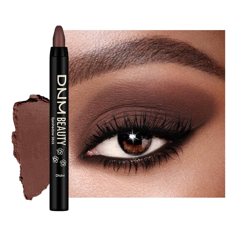 Kaely Cream Eye Shadow Sticks, Mocha Reddish Matte Eyeliner Pencil Eyeshadow Palette Makeup, Eye Highlighter Brightener Stick for Older Women Waterproof Pigmented, sombras para ojos, New-66