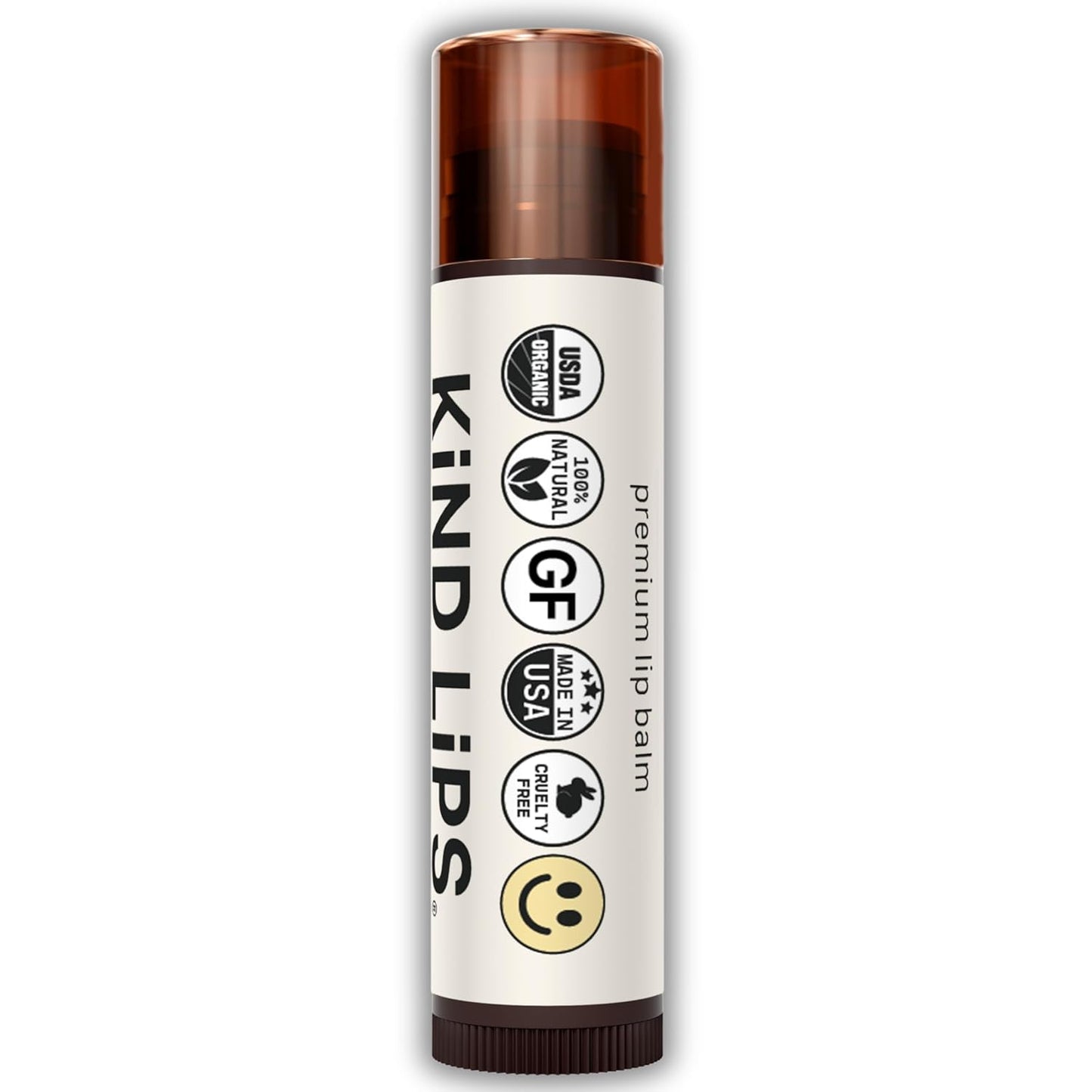 Kind Lips Variety Lip Balm 3-Pack - USDA Organic, Sweet Mint, Georgia Peach, Vanilla Lemon | Gluten-Free, Cruelty-Free