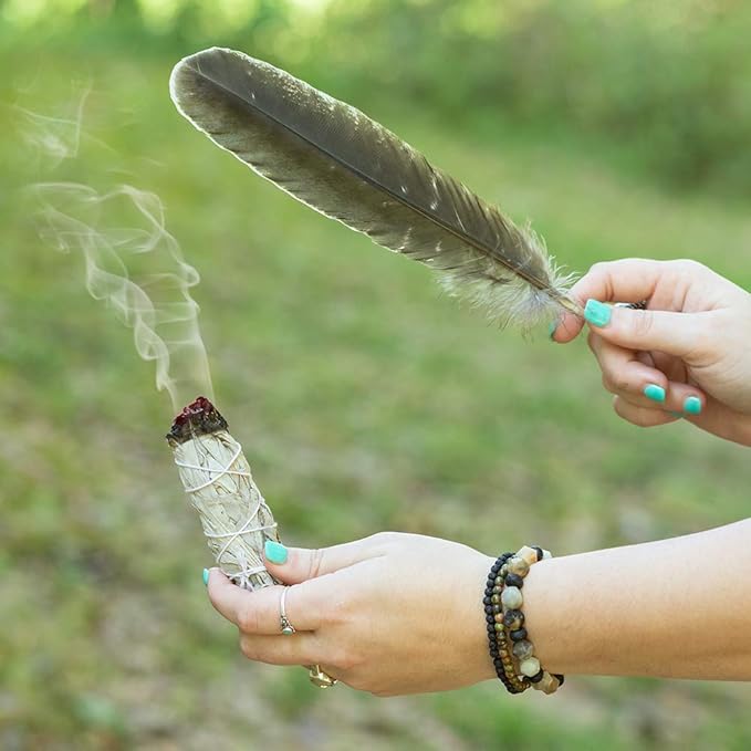 Purple Canyon Sage Smudge Gift Set, Unique House Warming Gift, Perfect for New Home Cleansing & Blessing