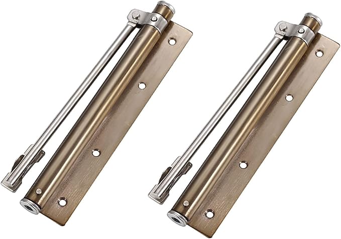 Automatic door closers,2Pcs Spring Loaded Door Closer,Automatic Adjustable Door Closing Mechanism,Stainless Steel Gate Closer,Durable Door Hardware For Office Door Home Improvement For Home Door (6 Co