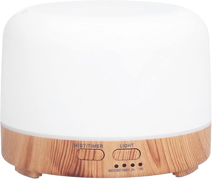 Air Humidifier, LED Essential Oil Diffuser Save Space with Color Changing Ambient Light for Home for Bedroom(#2)