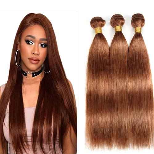 Condescension Human Hair Bundles 20 22 24 Inch Blonde Light Brown Straight Bundles Human Hair Unprocessed Brazilian Virgin Quick Weave Hair for Black Women