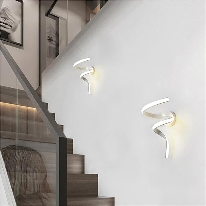 Modern Minimalist LED Wall Lamp Home Indoor Decor Wall Sconce for Living Room Bedroom Bedside Lustres Backgroud Light Decoration(Natural White,A-White)
