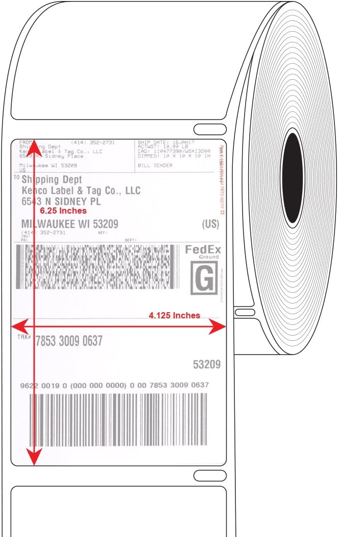 Dymo® Compatible 1744907-4" x 6" Dymo® 4XL Postage Shipping Labels (1 Roll - 220 Labels Per Roll) (Pallet)