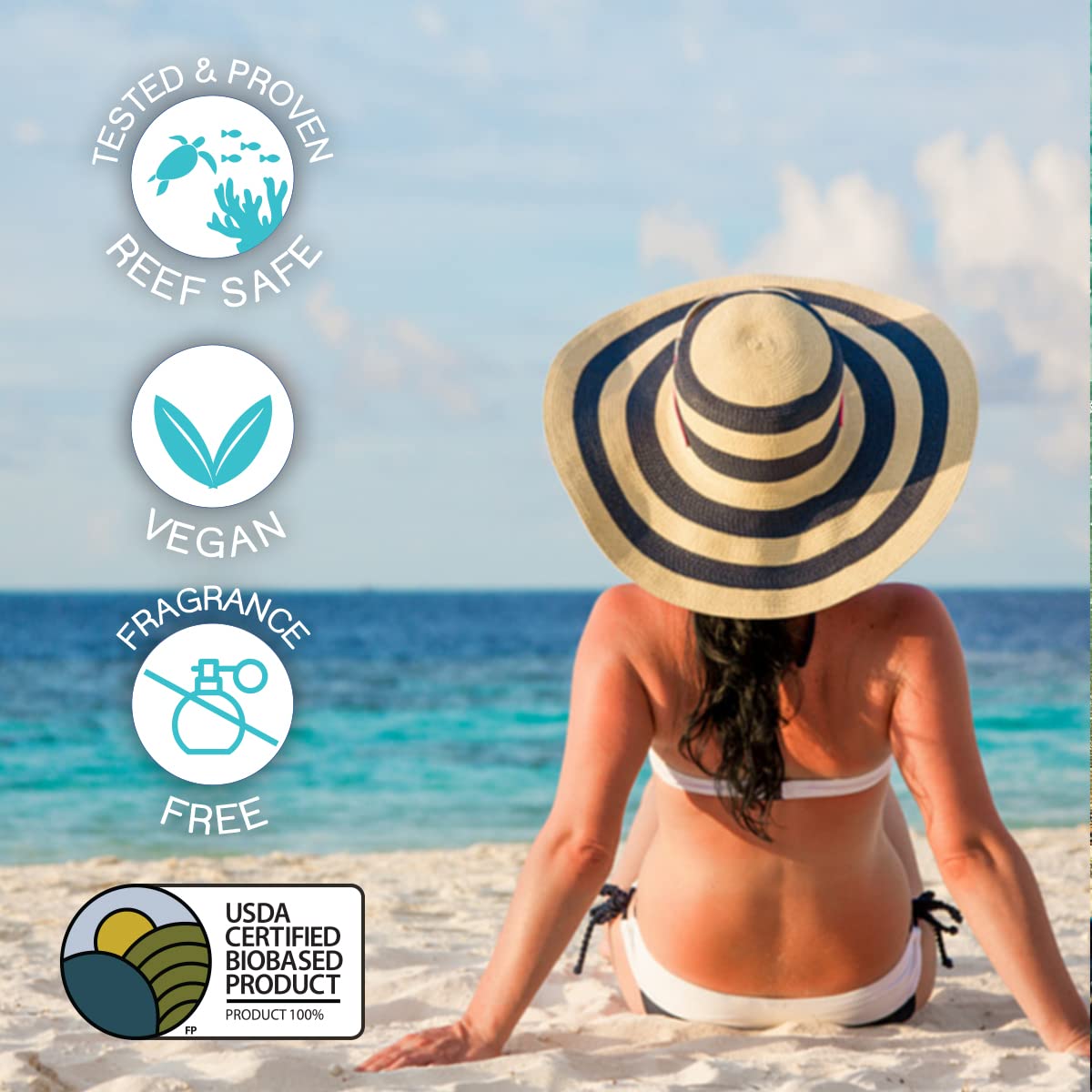SPF 45 Every Day Shimmer Mineral Sunscreen | 2.5 Fl Oz Biodegradable, Paraben Free & Reef Safe Sunscreen | Non-Greasy, Lightweight & Shimmer Mineral Protection Against UVA & UVB for Face & Body