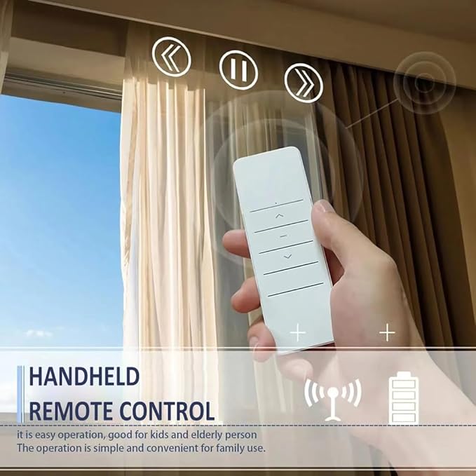 Hidden WiFi Smart Curtain Track System, 2.0N.m <30dB Quiet Brushless Motor, Automatic Ripple Fold Drapery Opener with Remote, Alexa & Google Home, 132lb Load, SX-X20 (7 meters (275.6 inches))