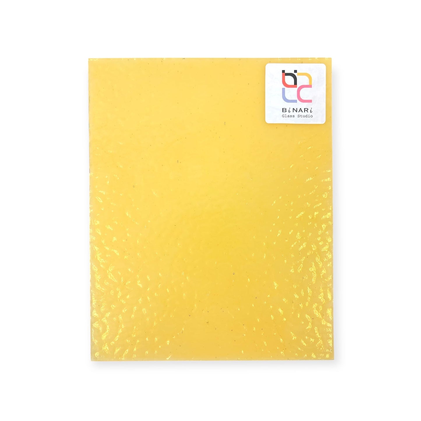 Wissmach Stained Glass Sheet: Light Amber English Muffle (8"x12""-1 Sheet) | Curated by BiNARi Glass Studio"