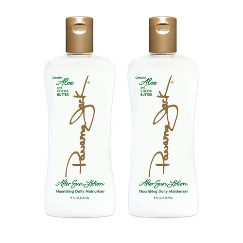 Panama Jack Aloe Moisturizer Lotion - After Sun Daily Skincare, Contains Aloe, Cocoa Butter, Olive & Hemp Seed Oils with Vitamin E, 8 FL OZ (Pack of 6)