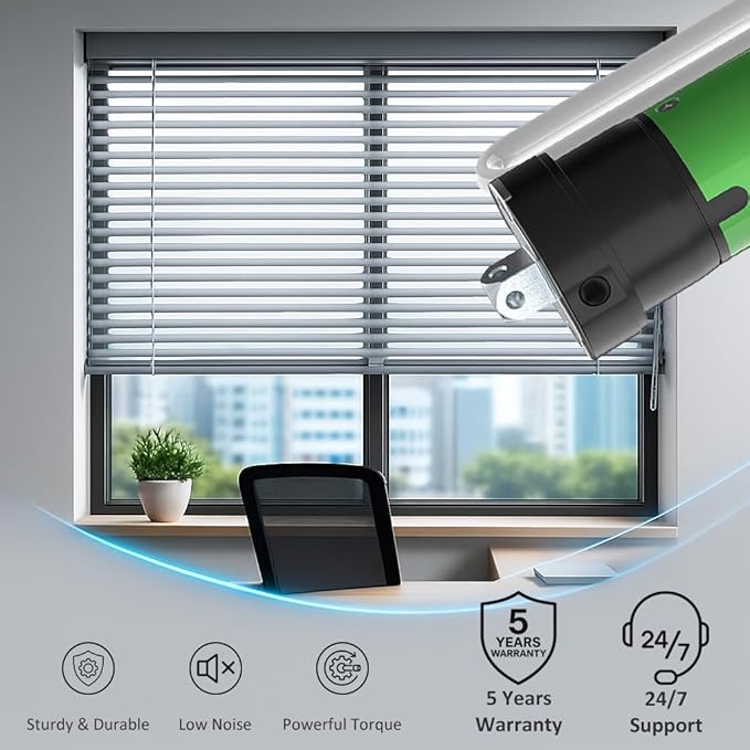 Electric Roller Shade Motor 120V Hardwired Tubular Motor Kit, High Torque Heavy Duty Blind Drive for 1.57”/2” Tube, Mechanical Limit (Switch Control) (10 N.m for Φ50mm (2") Groove Tube)