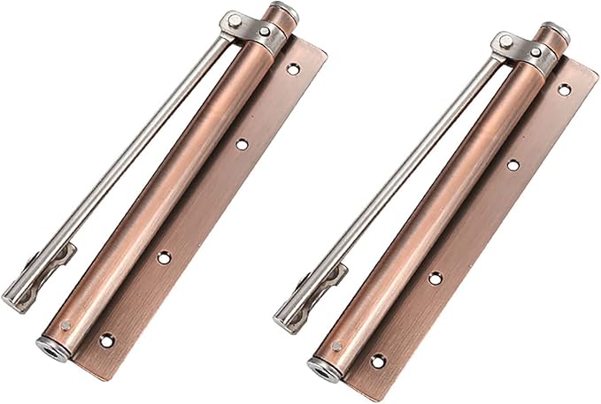 Automatic door closers,2Pcs Spring Loaded Door Closer,Automatic Adjustable Door Closing Mechanism,Stainless Steel Gate Closer,Durable Door Hardware For Office Door Home Improvement For Home Door (6 Co