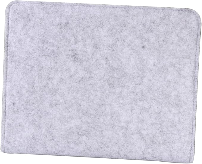 Zerodeko Bedside Storage Organizer Space-Saving Felt Pocket for Laptop Magazines Remote and Glasses Minimalist Design for Easy Access Bedroom Dorm Light Grey