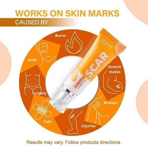 ABERA Scar Cream (Upgrade) - Skin Regeneration & Repair Cream - Heals Wounds, Promotes New Skin Formation, Soothes Scratches, Eczema, and Damaged Areas (Set 2) (1.41 Oz Per Item)