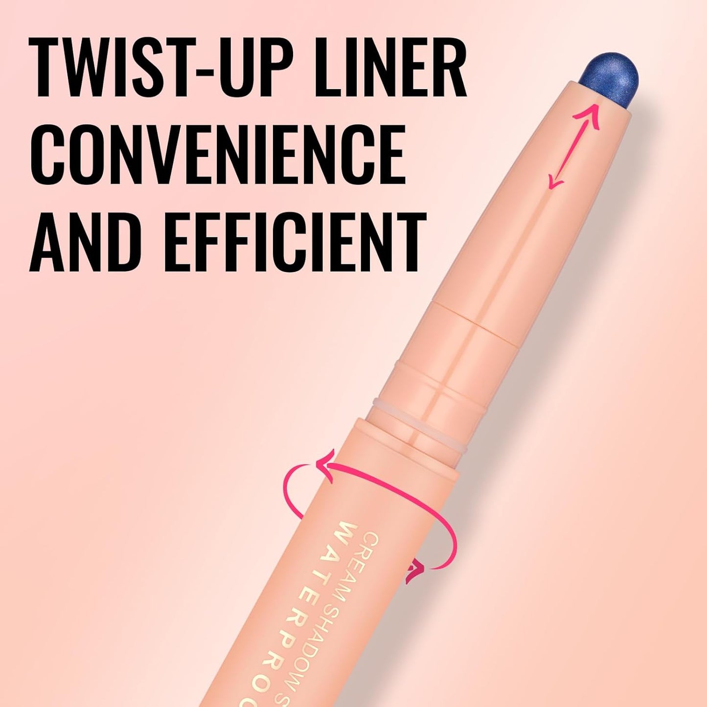 Oulac Waterproof Eye Shadow Stick Smooth and Long Lasting, Shimmering Glitter Finish, Blendable Eyes Makeup, Vegan & Cruelty-Free 3.8g, 19 Seafoam