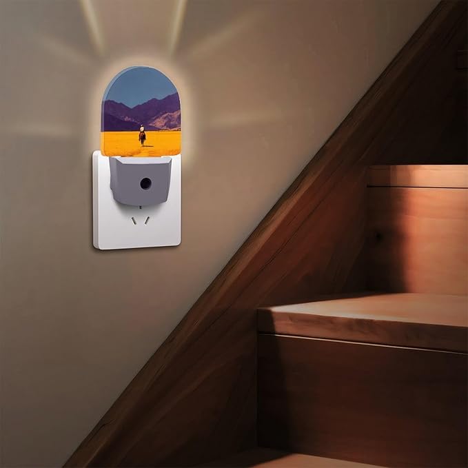 Plug in Night Light with LED & Smart Light Sensor, Stratum Auto-On/Off Night Lights Plug Into Wall for Bedroom, Bathroom, Hallway, Stairway