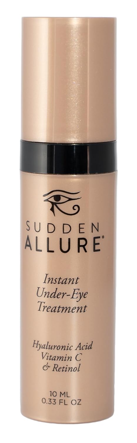 Sudden Allure Instant Under Eye Treatment Serum â Erase Under Eye Bags, Dark Circles, Wrinkles & Lift Sagging Eyes - Instantly Tighten & Firm - Reduce Eye Bags & Crows Feet | Made in USA (10 ml)