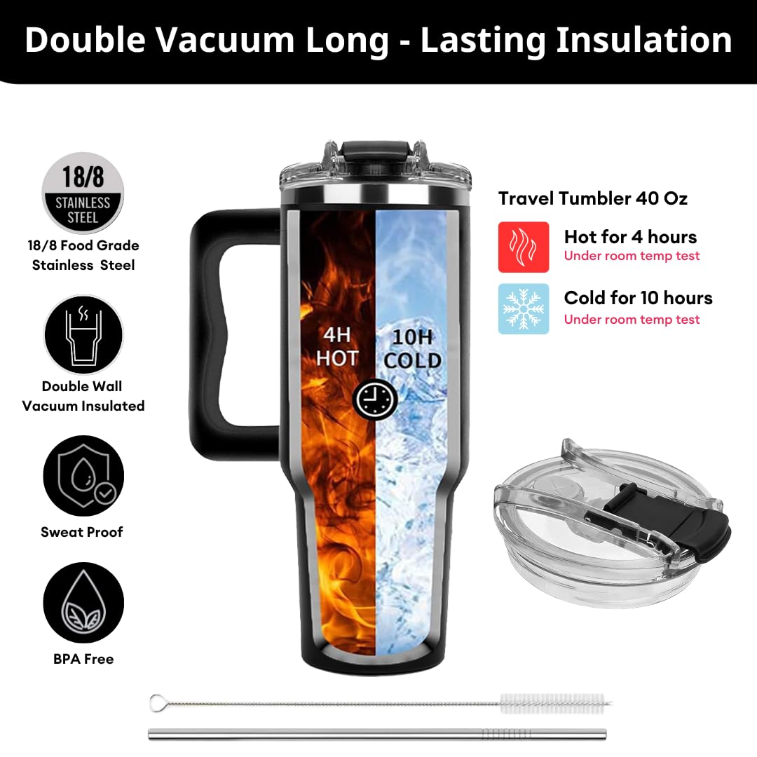 Vivulla68 Best Husband Ever Tumbler 40 Oz, Hubby Coffee Mug From Wife, Worlds Best Husband Gifts Idea, Wedding Anniversary, Valentines Day, Christmas, Birthday Gifts For Men, Him, Hubby Cup Presents