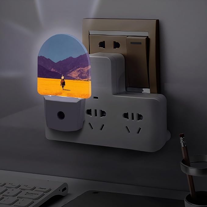 Plug in Night Light with LED & Smart Light Sensor, Stratum Auto-On/Off Night Lights Plug Into Wall for Bedroom, Bathroom, Hallway, Stairway
