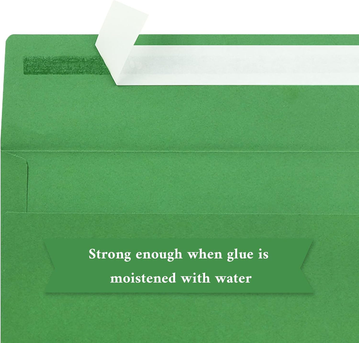 50 Pack #10 Business Envelopes, Green Standard Envelopes Self Seal, Letter Size Mailing Envelopes for Checks Letters Invoices Statements Birthday Graduation Wedding, 4 1/8 x 9 1/2 Inch