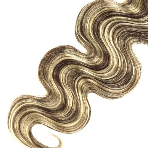 P4/613 Human Hair Ombre Body Wave Bundles - Brazilian Virgin Hair 16-20 Inch, Two Tone Color #4 Mixed With 613 Body Wave Bundles