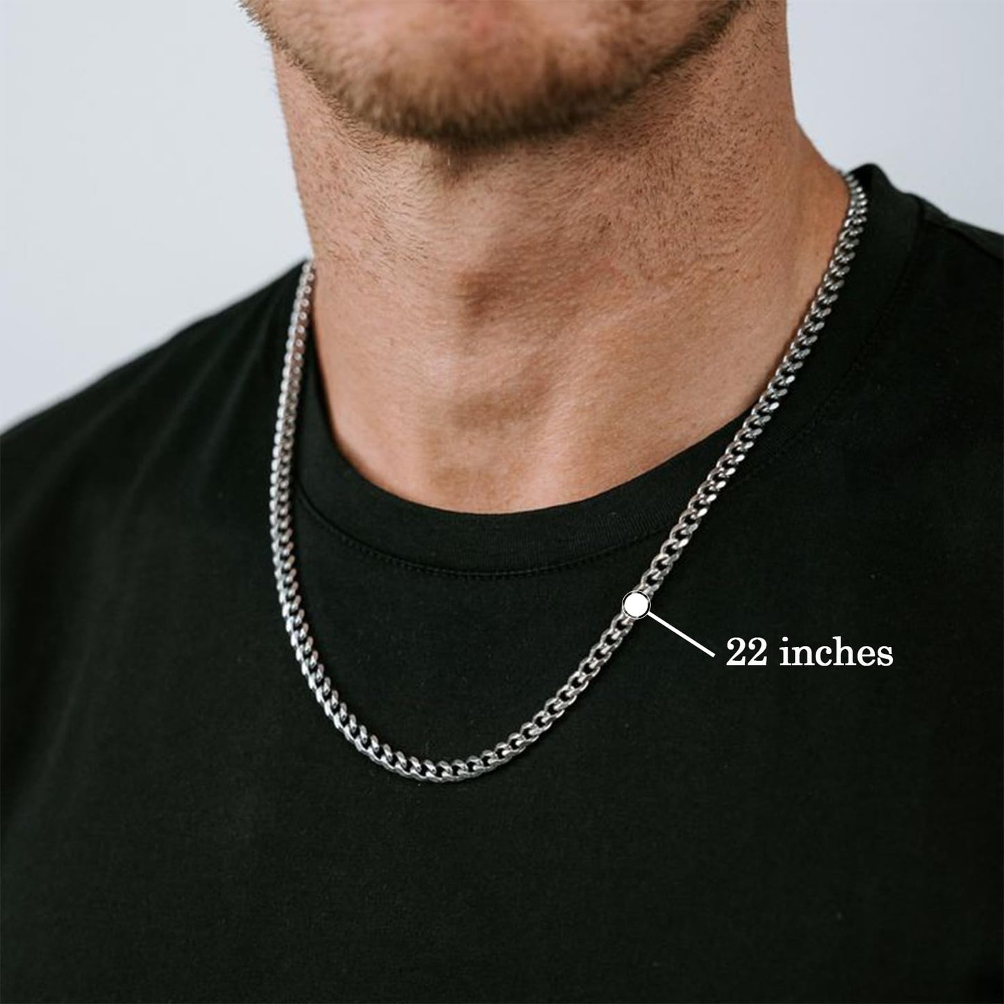 Brother Gifts, Cuban Link Chain Necklace for Big Little Brother Birthday Valentines Easter Graduation Fathers Day Back to School Christmas Gifts Easter Basket Stuffers for Boys Teens Men Adults