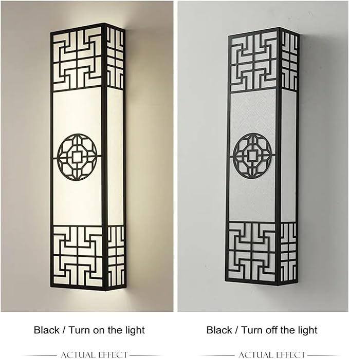 Chinese Style Bedroom Wall Lamp Strip Shaped Zen Background Wall Bedside Lamp Living Room Hallway Stairs Hotel Lighting,Energy Conservation Wall Light
