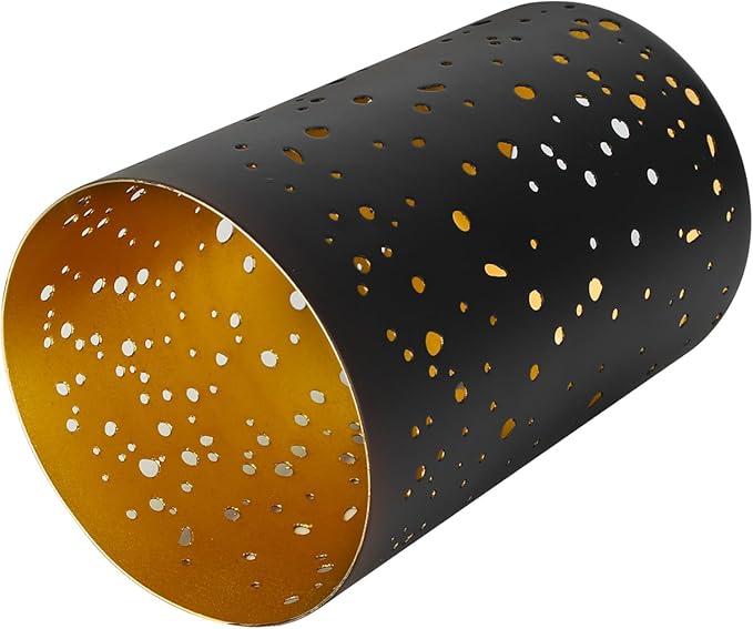 Fixture Replacement Globe Lampshade, Pendant Light Shade Starry Night Straight Cylinder Lampshade with 1-5/8 Inch Fitter Opening, Bottom Diameter 3.5" Height 5.5" Shades for Pendant Lights Wall Lamps