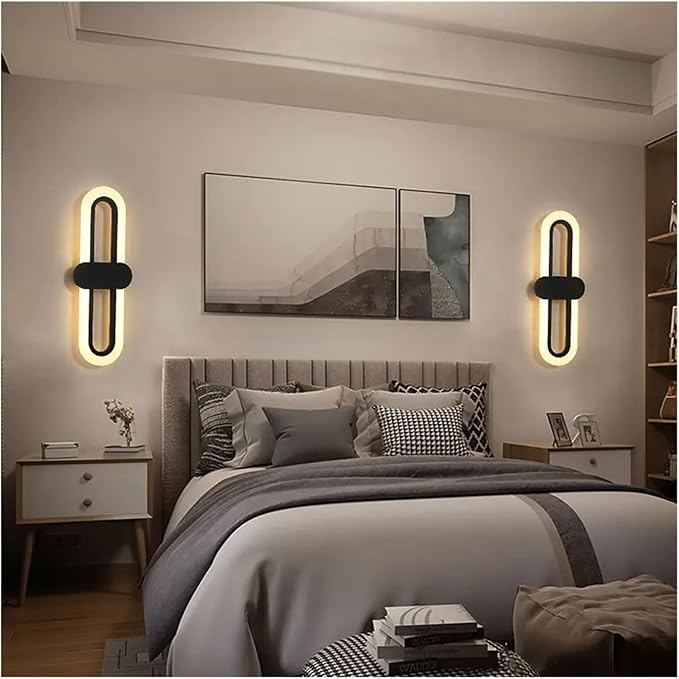 Bedroom Bedside Modern Minimalist Living Room Background Wall led Wall lamp Simple Aisle Balcony lamp,Chandelier