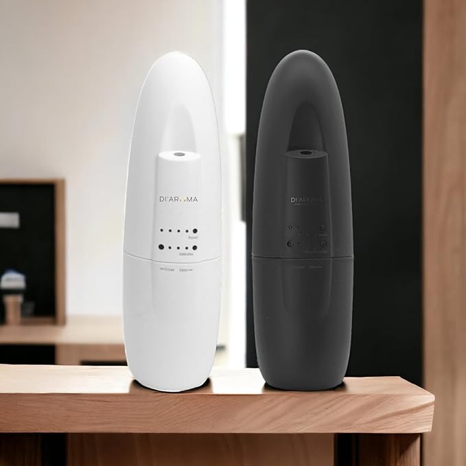 Di'Aroma Plug in Waterless Diffuser with Free My Way Zen- Fragrance, Waterless Diffuser for Essential Oil, Wall Plug in- Up to 500 Sq.Ft | Essential Oil Aromatherapy Diffuser (White)