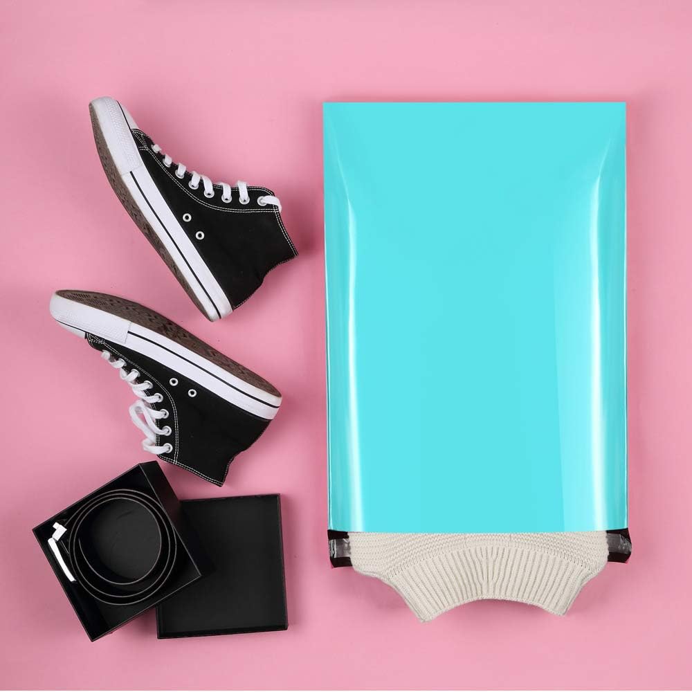 UCGOU Poly Mailers 14.5x19 Inch Teal 100 Pack Large Shipping Bags #7 Strong Thick Mailing Envelopes Self Sealing Adhesive Waterproof and Tear Proof Mailing Bags for Shipping Clothes