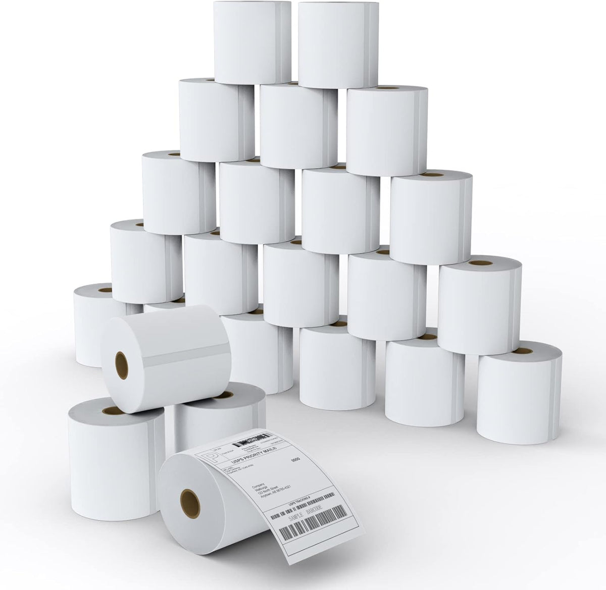 MFLABEL® 24 Rolls of 450 Labels 4x6 Direct Thermal Shipping Labels for Zebra 2844 ZP-450 ZP-500 ZP-505