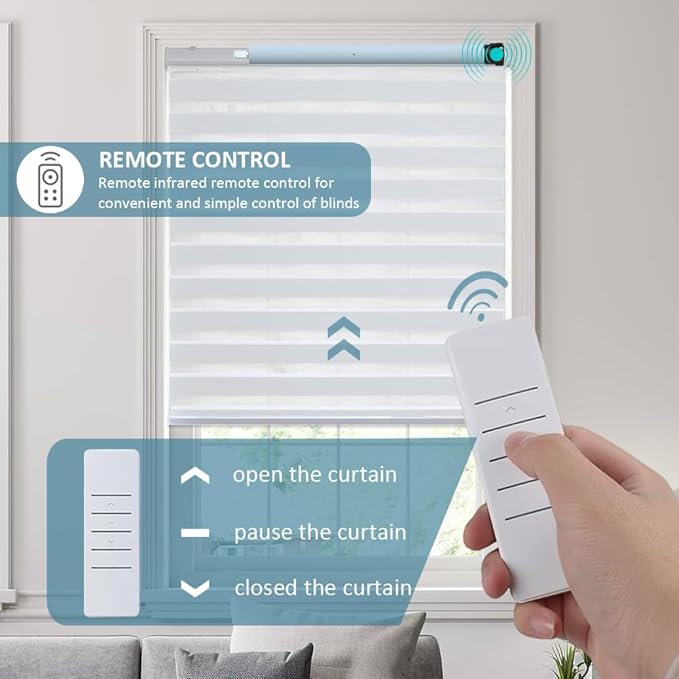 120V Tuya WiFi Motorized Awning Motor, 45mm Heavy Duty Electric Roller Shade Blind Motor, Motorize Persiana Existing Shades, Work with Alexa & Google Home (20 N.m for Φ60mm（2-3/8"） Octagonal Tube)