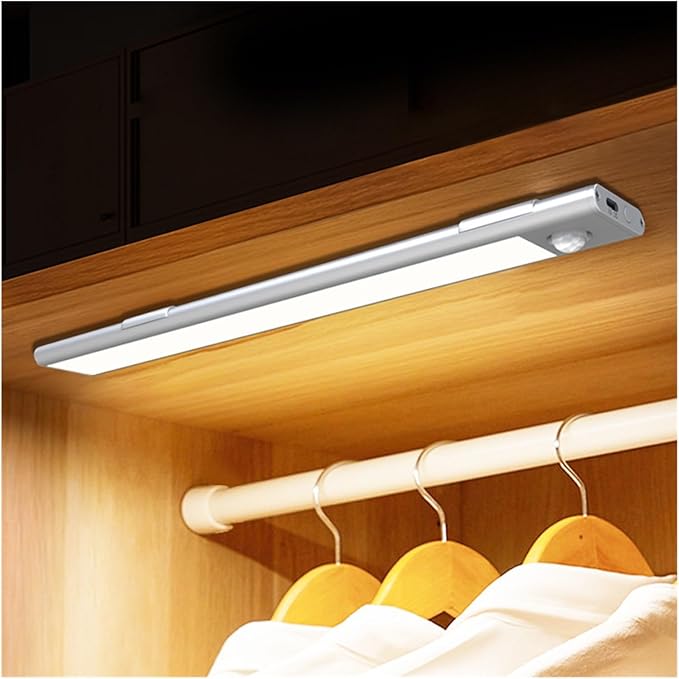 Intelligent Human Body Induction Night Light led Hallway Home Rechargeable Automatic Switch Corridor Corridor Wall Light (Color : Warm, Size : 20cm)