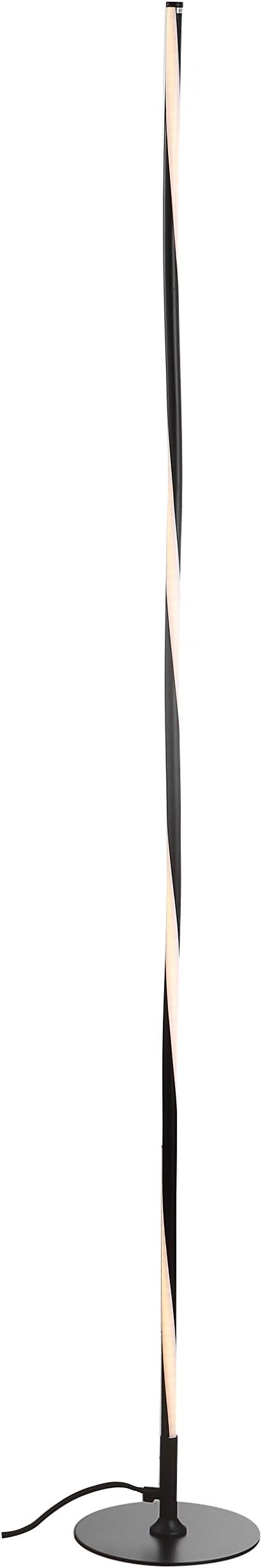 Eyely EYL7006C Levi 63.75" LED Integrated Floor Lamp for Reading Room, Living Room, Office, Bedroom, Modern, Contemporary, Black