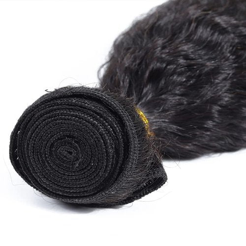Habiliana Human Hair Bundles 16 18 20 Inch Natural Black Yaki Wave Bundles Human Hair 100% Unprocessed Soft Sewn In with Double Drown Weft for Black Women