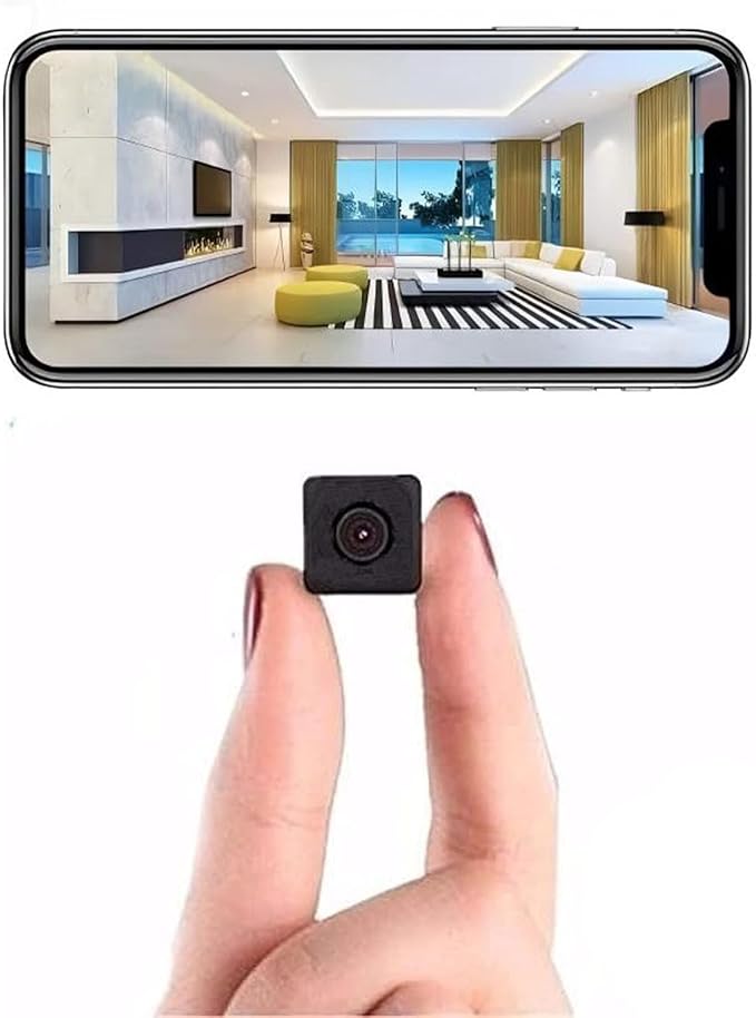 Wireless Home Camera Mini WiFi Security Camera 4K Small Cameras House Indoor Outdoor Cam Tiny Door Pet Cameras Nanny Wireless Camara Smart Motion Detection Surveillance Home Office No Need WIFI Camera