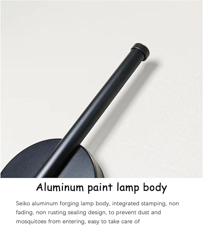 LED Long Strip Wall Lights with Motion Sensor Wall Lamp 3000K/4000K/6000K Wall Modern Simple Aluminum Mounted Indoor Bedside Decoration Light Living Room(Black Neutral Light,60cm)