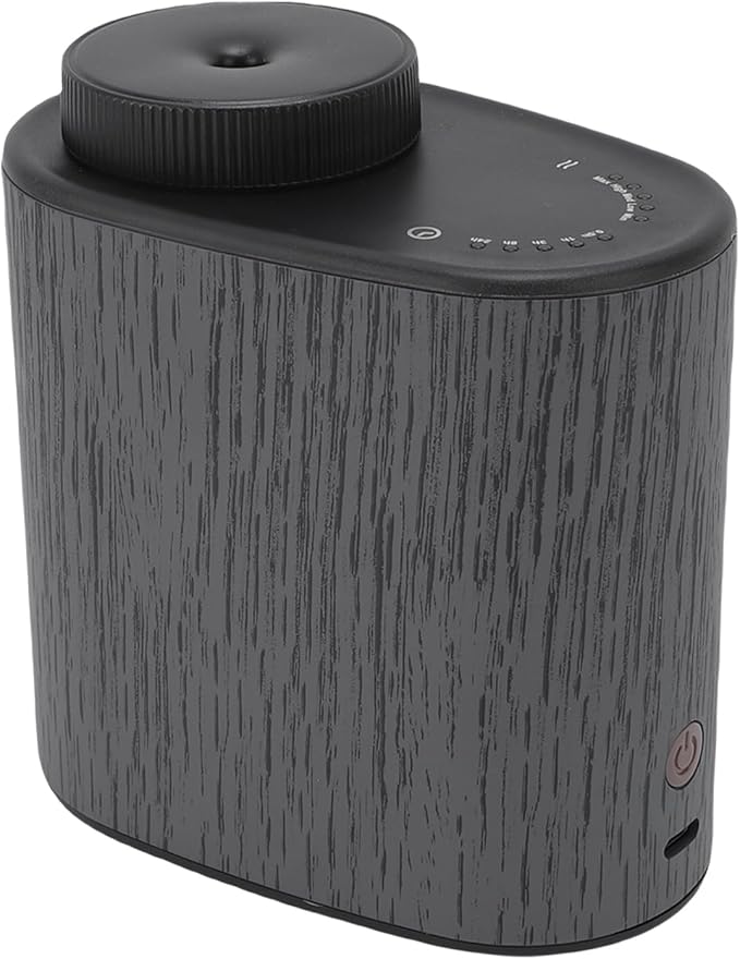Jiawu Essential Oil Diffuser, Waterless 60ML Smart Aromatherapy Diffuser, Smart Scent Air Machine with APP Control for Bedroom, Living Room, Car, Office (Black)